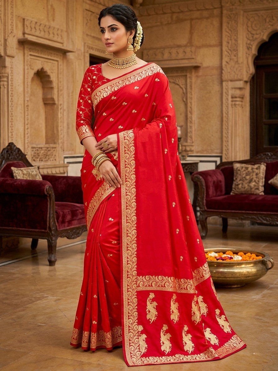 bridal-red-banarasi-mashru-katan-silk-saree