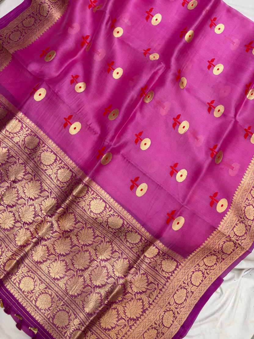 magenta-purple-organza-banarasi-zari-mina-saree