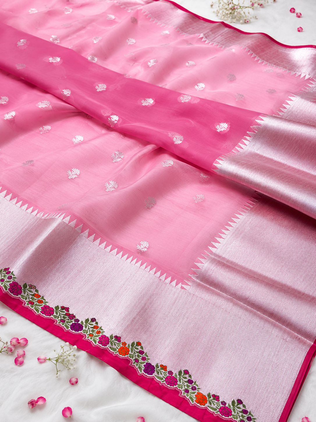 blush-pink-pure-kora-banarasi-meenakari-saree