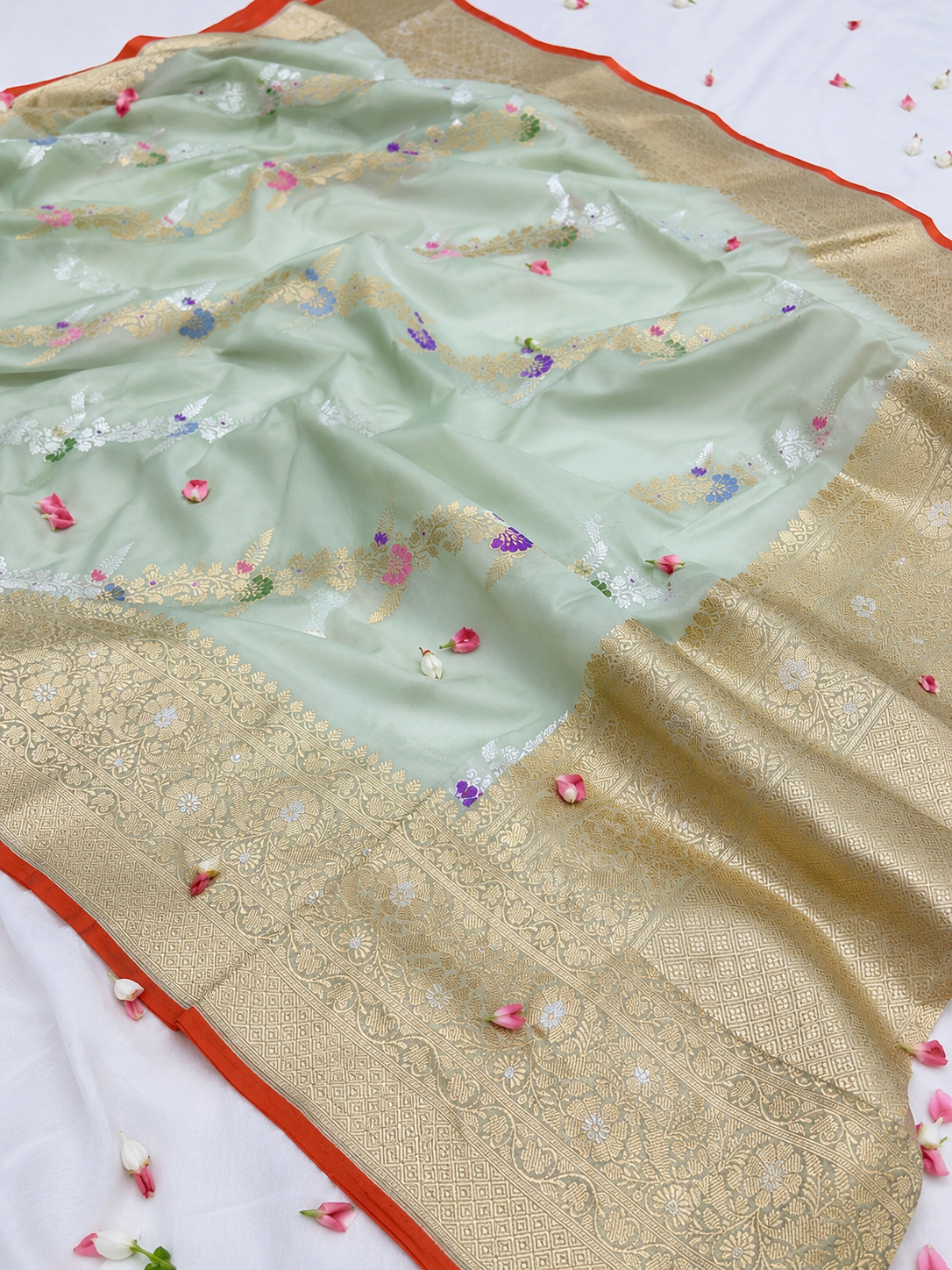 soft-green-pure-kora-tanchoi-banarasi-saree