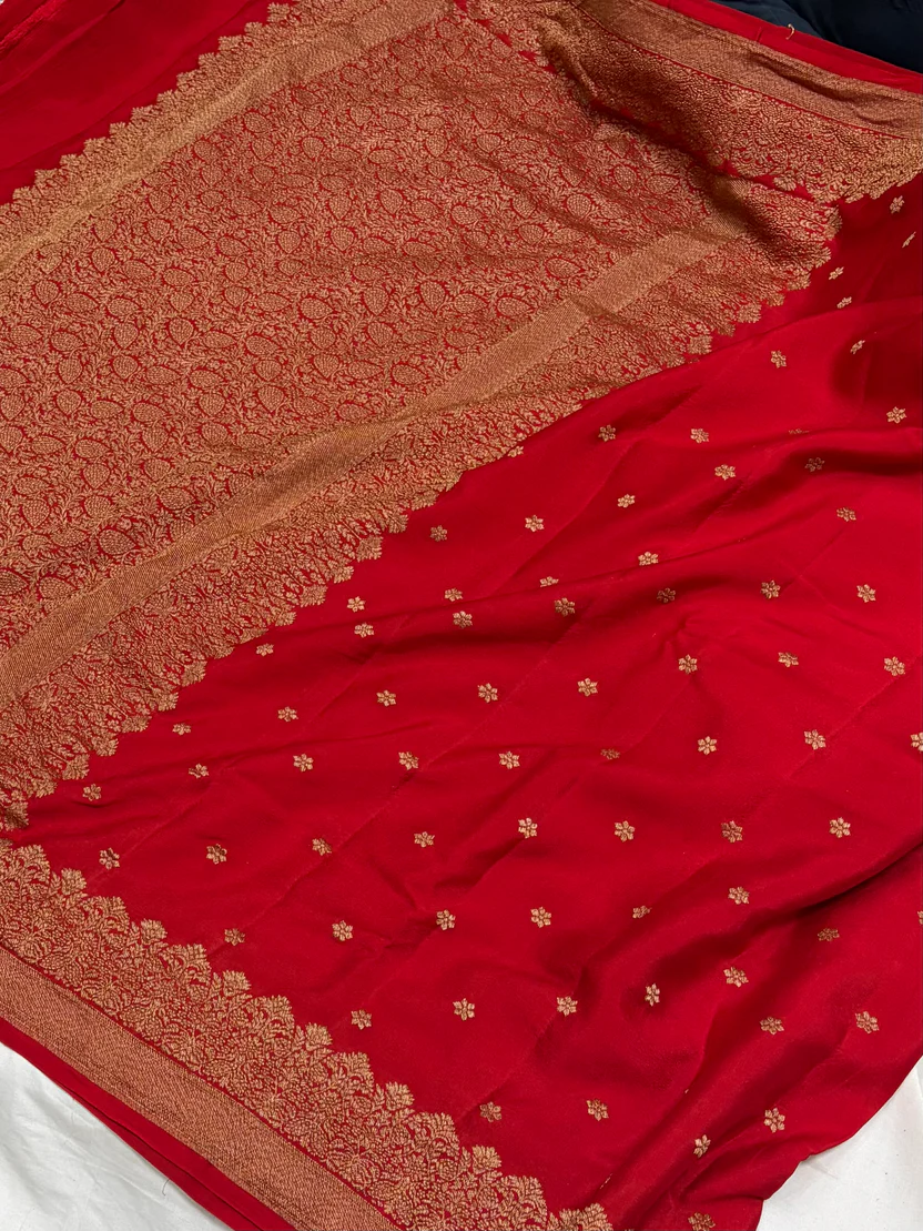 rani-pink-pure-crape-banarasi-zari-saree